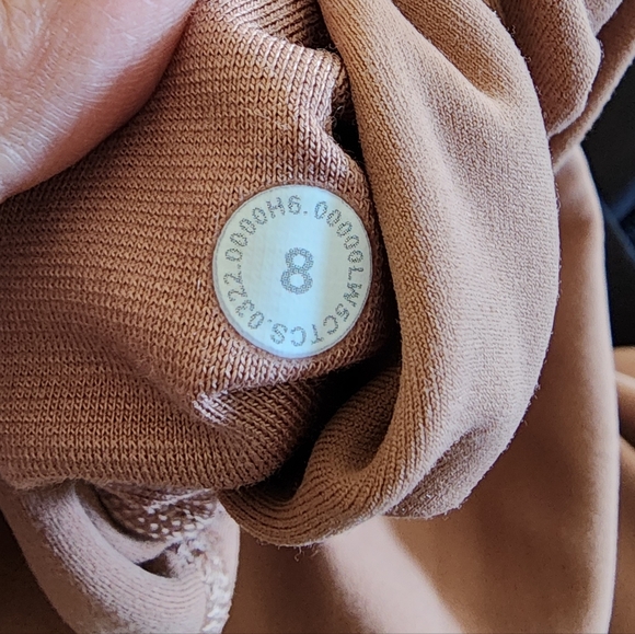 Lululemon Align Double Lined Leggins Size 8 Tan Color 25in Inseam - Picture 2 of 4